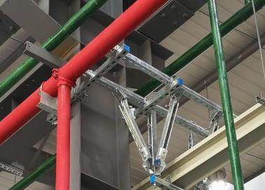 召陵该抗震支架的整体式支吊架结构协调性好